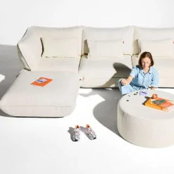 Sumo canapé d’angle - Bouclé recyclé