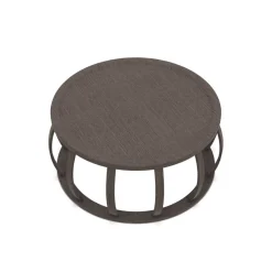 Table basse Loto 80 cm - Chêne fumé (Outlet)