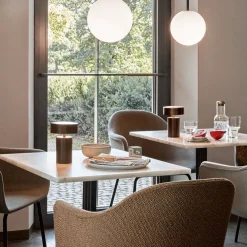 Table Colonne Harbour Dining Table - Marbre Blanc