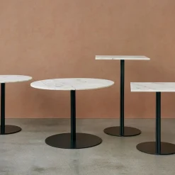 Table Colonne Harbour Dining Table - Marbre Blanc