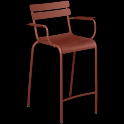 Tabouret bridge Luxembourg avec accoudoirs - Lot de 2