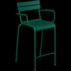 Tabouret bridge Luxembourg avec accoudoirs - Lot de 2