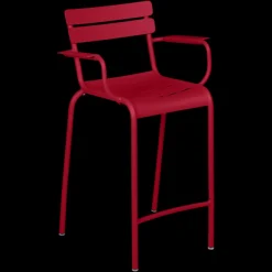 Tabouret bridge Luxembourg avec accoudoirs - Lot de 2