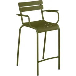 Tabouret bridge Luxembourg avec accoudoirs - Lot de 2