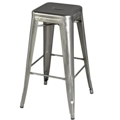 Tabouret H75 brut verni brillant