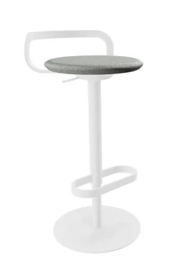 Tabouret Mak - Blanc / Gris (Outlet)