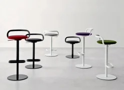 Tabouret Mak - Blanc / Gris (Outlet)