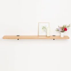 Étagère murale chêne massif