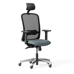 Takk Black Fauteuil De Bureau - Avec Appuie-Tête