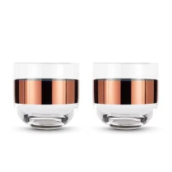 Tank verre à Wiskey - cuivre (lot de 2)