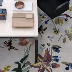 Tapis Rond Promenade Flora