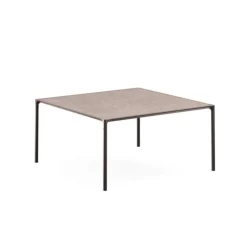 Terramare table carrée avec plateau en grés