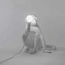 The Monkey Lamp Sitting