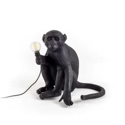 The Monkey Lamp Sitting