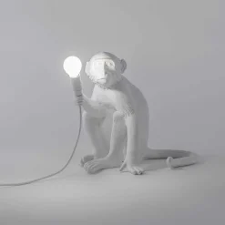 The Monkey Lamp Sitting