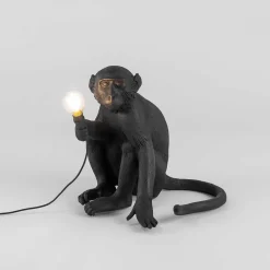 The Monkey Lamp Sitting