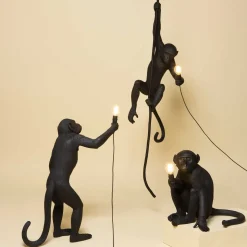 The Monkey Lamp Sitting