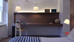 Tolomeo suspension 2 bras basculante parchemin