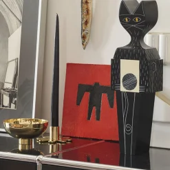 Wooden doll cat large